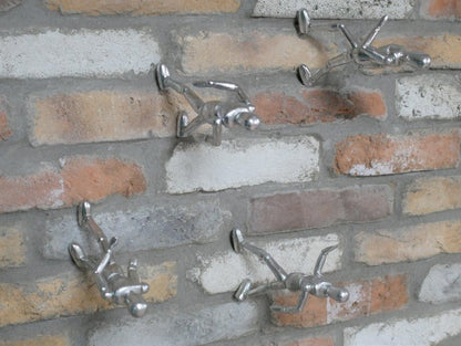 Set Of 4 Walking Up The Wall Men