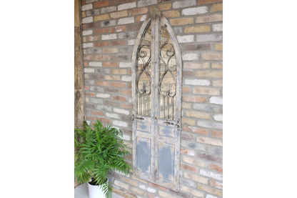 Large Rustic Door Mirror