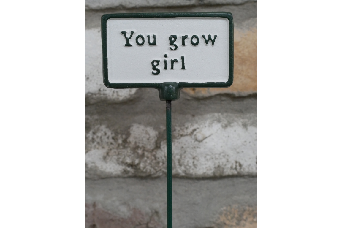 Plant Sign - You Grow Girl