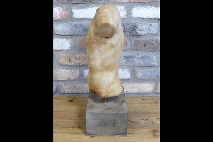 Hand Carved Marble Torso