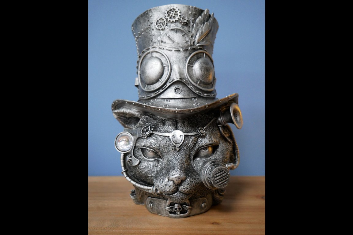 Steampunk Cat Head