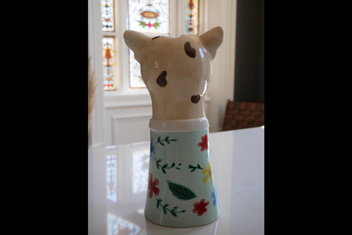 Leopard Vase