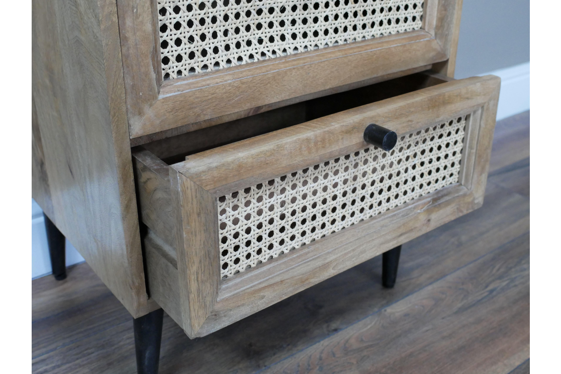 Rattan Bedside Cabinet