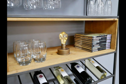 Retro Industrial Wine Cabinet