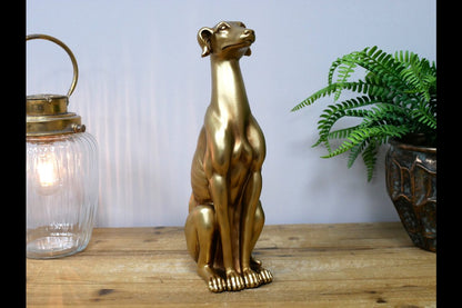 Golden Sitting Dog