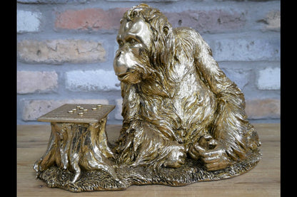 Orangutan Playing Draughts