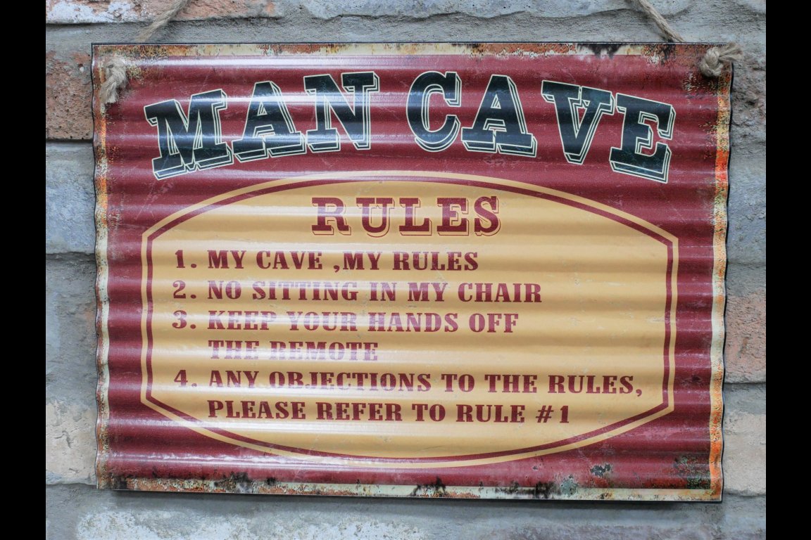 Sign (Man Cave Rules)