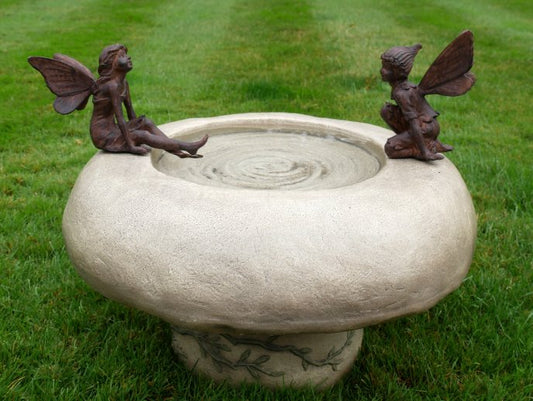 Bird Bath With Fairies