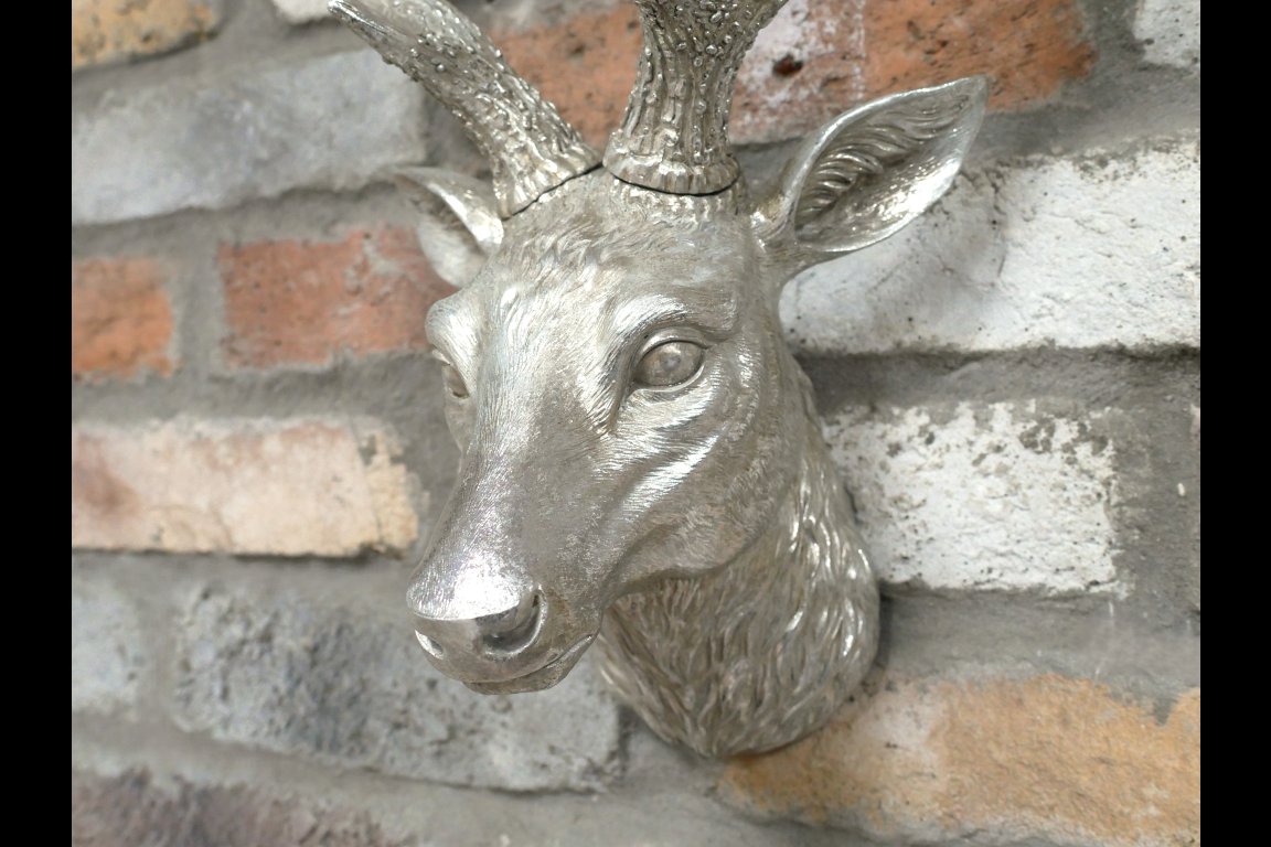 Silver Stag Head