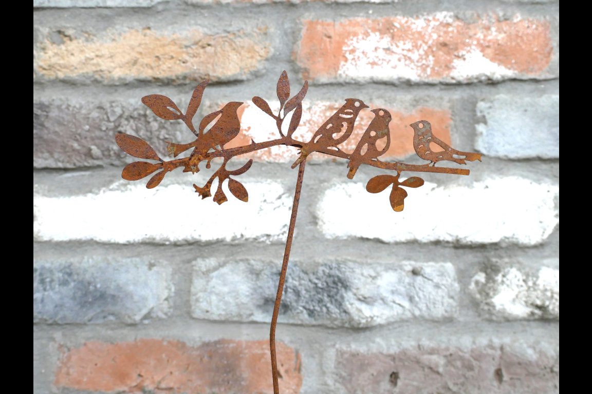Rusty Bird Stake