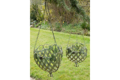 Set of 2 CHO Hanging Baskets