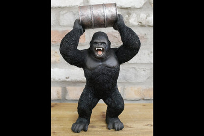 Gorilla With Oil Drum