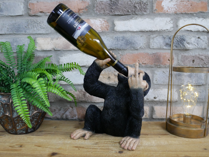 Up Yours Monkey Wine Holder