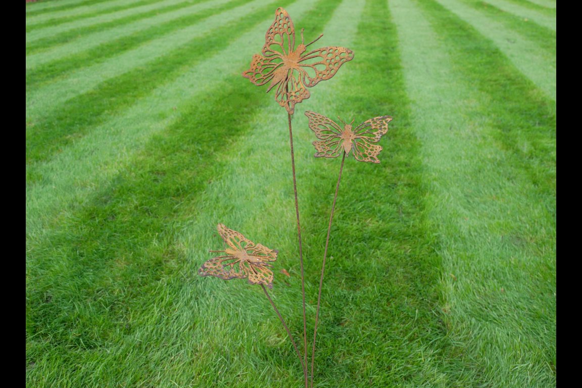 Rusty Butterflies Stake