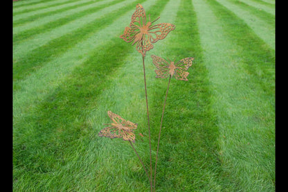 Rusty Butterflies Stake