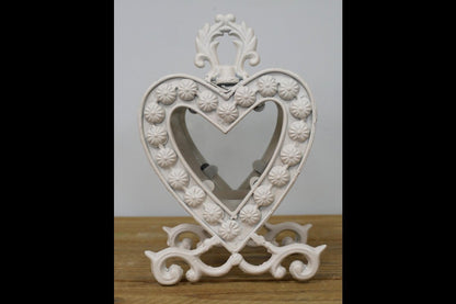 Small Heart Lantern - Cream