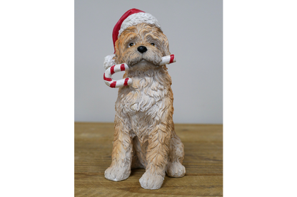 Christmas Dog With Candy Cane