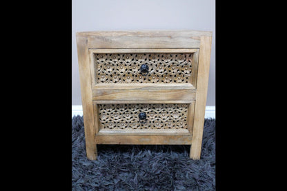 2 Drawer Bedside Cabinet