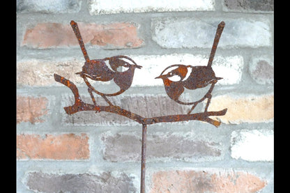 Rusty 2 Bird Stake