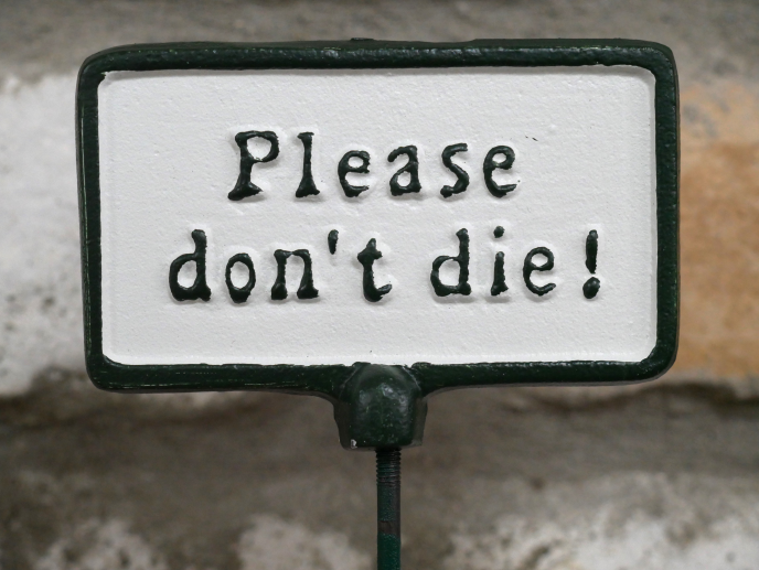 Plant Sign - Please Don't Die