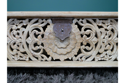 Carved Storage Bench