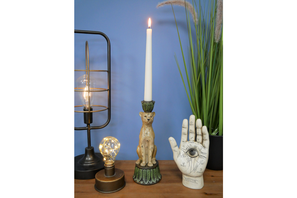 Leopard Candle Holder
