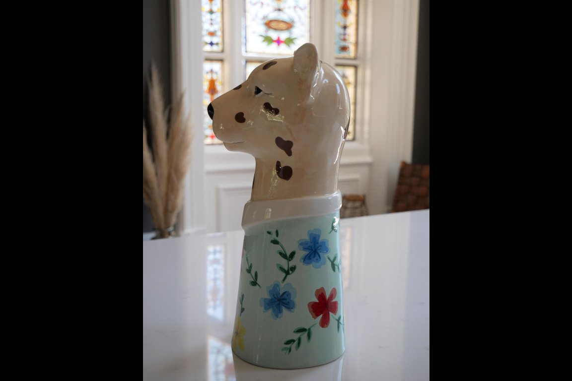 Leopard Vase