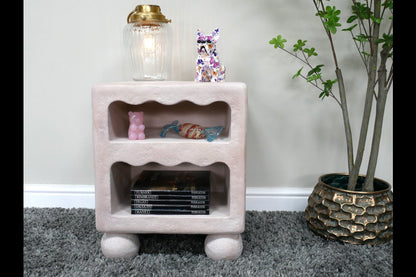 Light Pink Bedside Cabinet