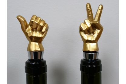 Set Of Two Bottle Toppers