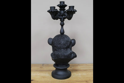 Monkey Head Candle Holder