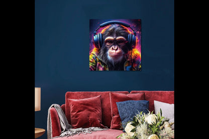 DJ Monkey Wall Art - Mini