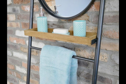 Industrial Shelves & Mirror