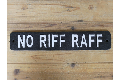 Sign - No Riff Raff