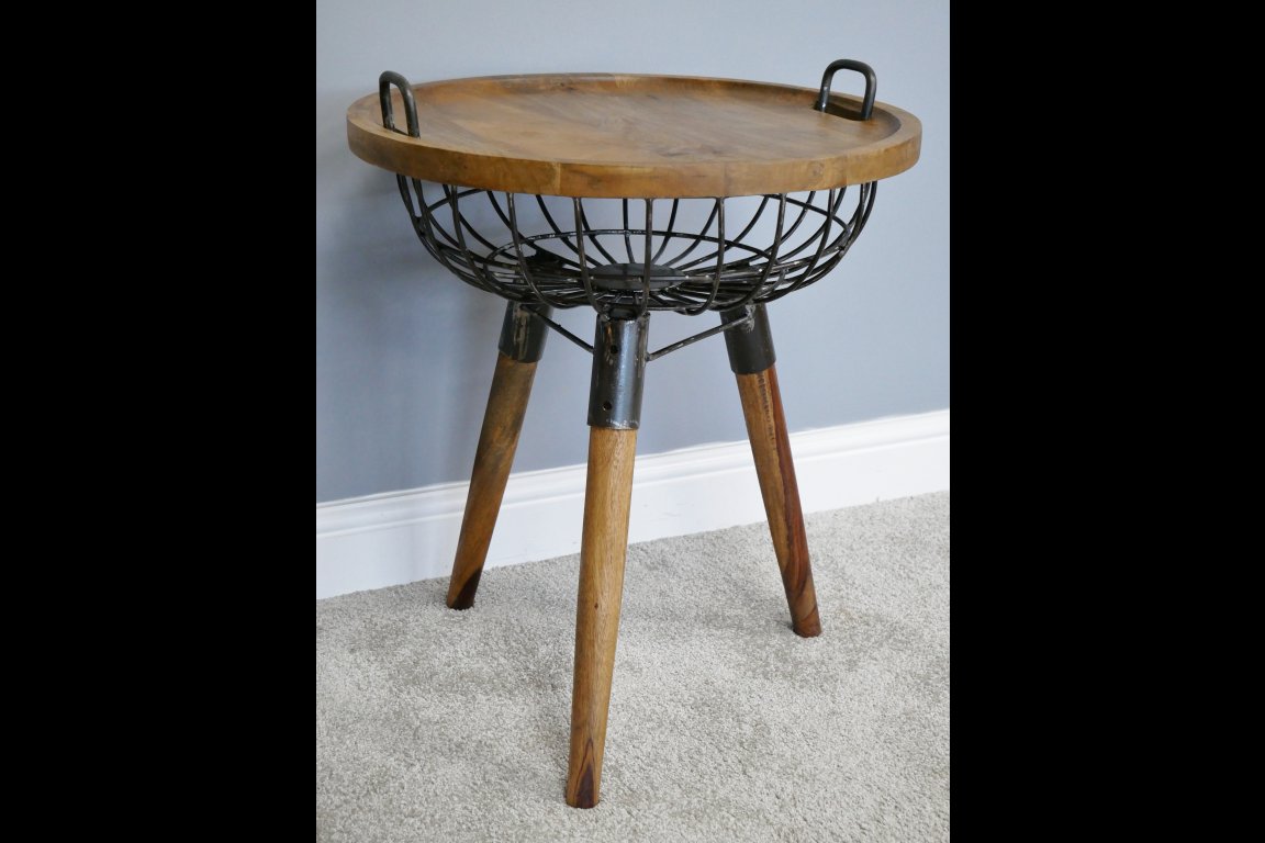 Basket Side Table