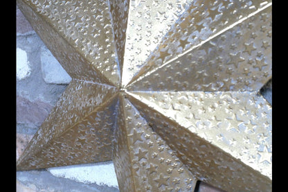 Set Of 3 Stars Wall Decorations