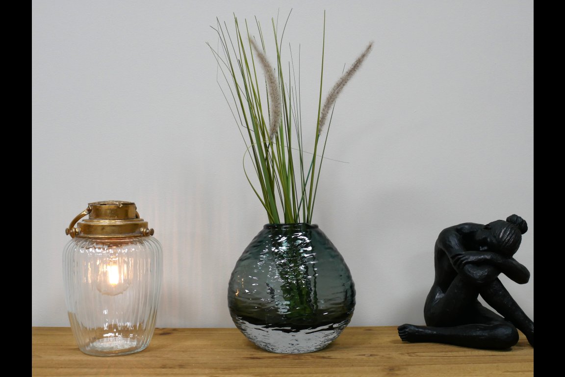 Black Glass Vase