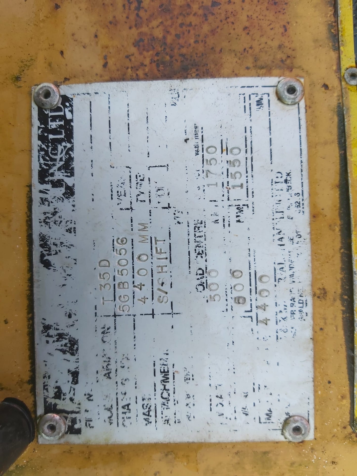 CATERPILLAR T35D GAS POWERED FORKLIFT