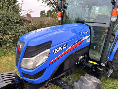 2014/64 ISEKI TG6490 51HP 4WD TRACTOR WITH UNUSED 1.8 METRE FLAIL MOWER