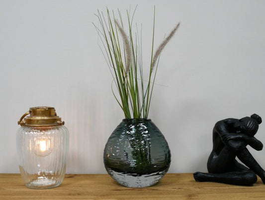 Black Glass Vase