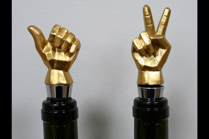 Set Of Two Bottle Toppers