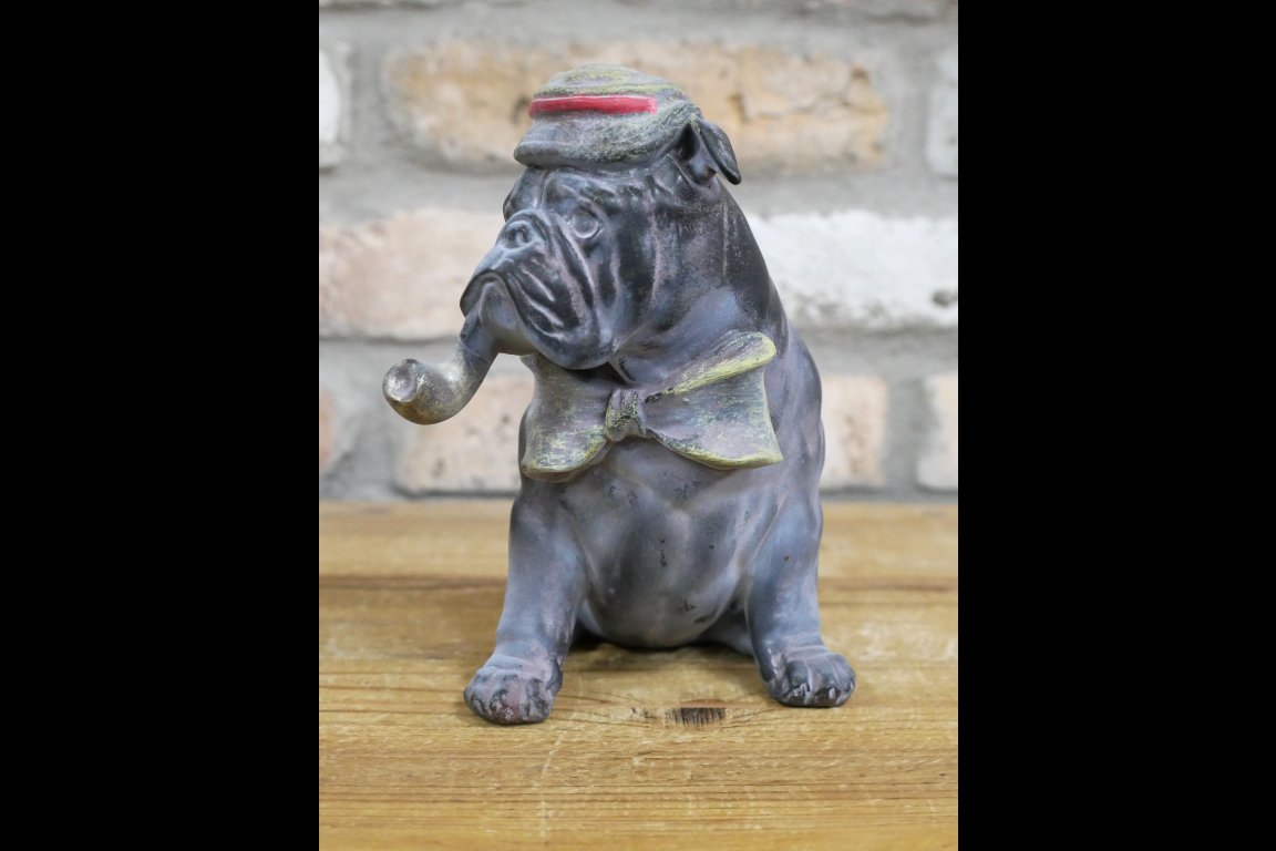 Bulldog With Pipe