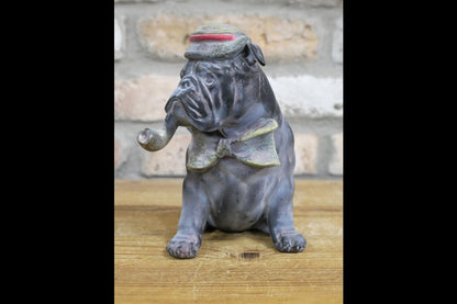 Bulldog With Pipe
