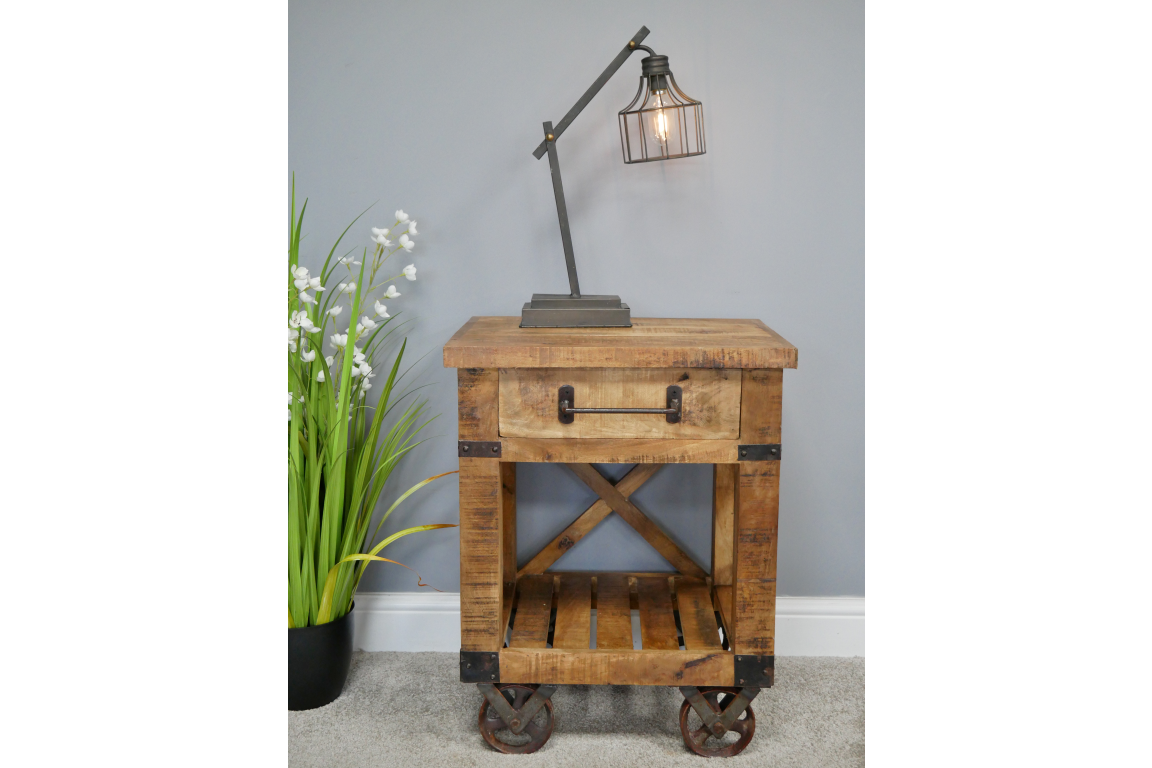 Industrial Bedside Cabinet