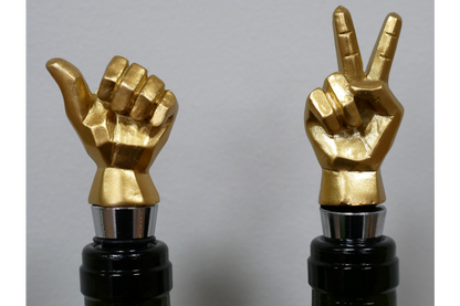 Set Of Two Bottle Toppers
