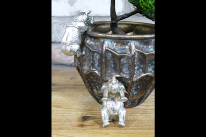 Rhino & Elephant Pot Hangers
