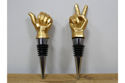 Set Of Two Bottle Toppers