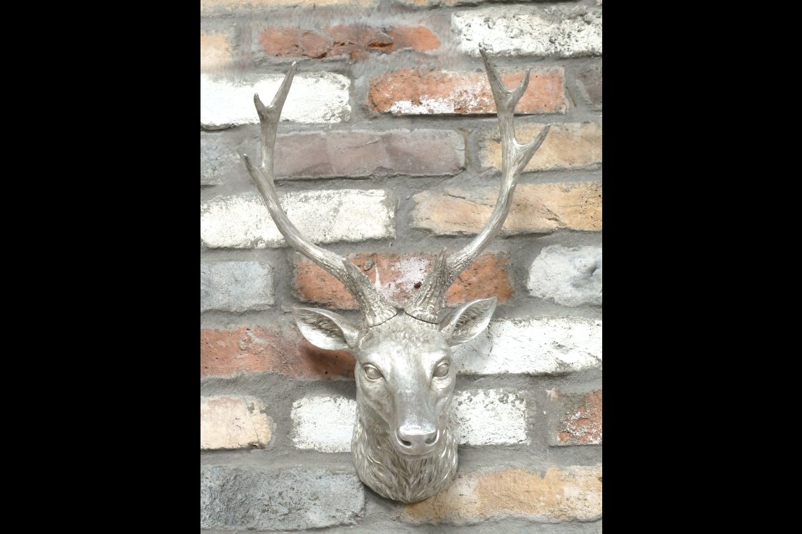 Silver Stag Head