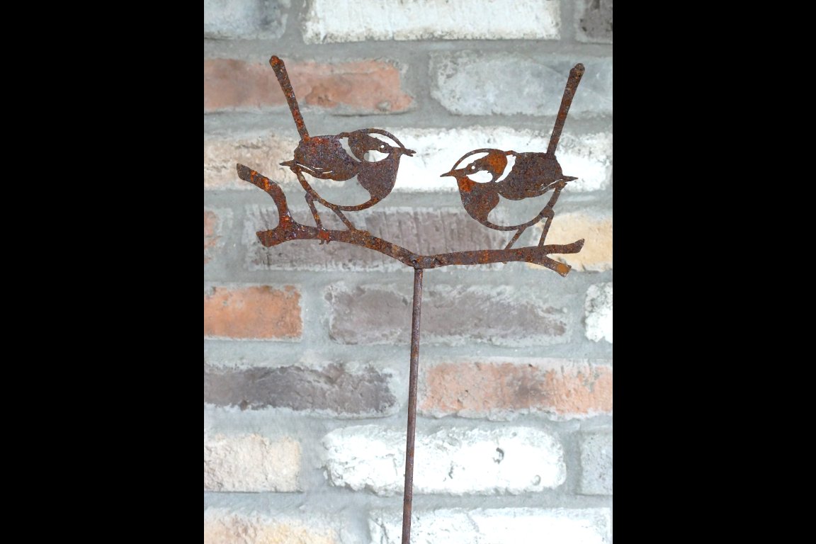 Rusty 2 Bird Stake