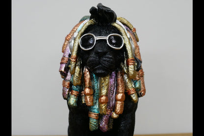 Dreadlocks Lion - Black