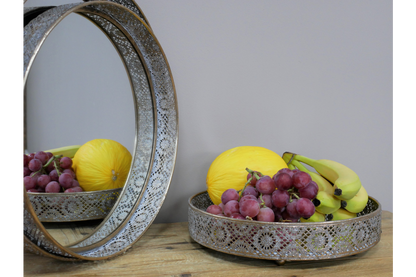 Set Of 3 Mirrored Trays